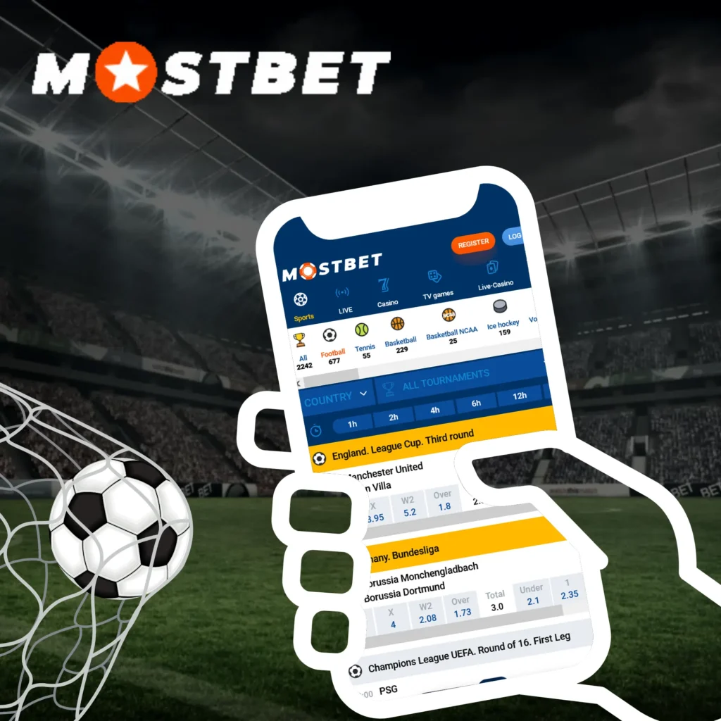 Apuesta con la aplicación Mostbet.