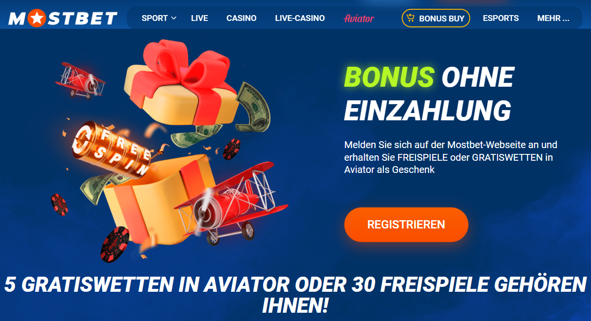 Mostbet bonus ohne Einzahlung