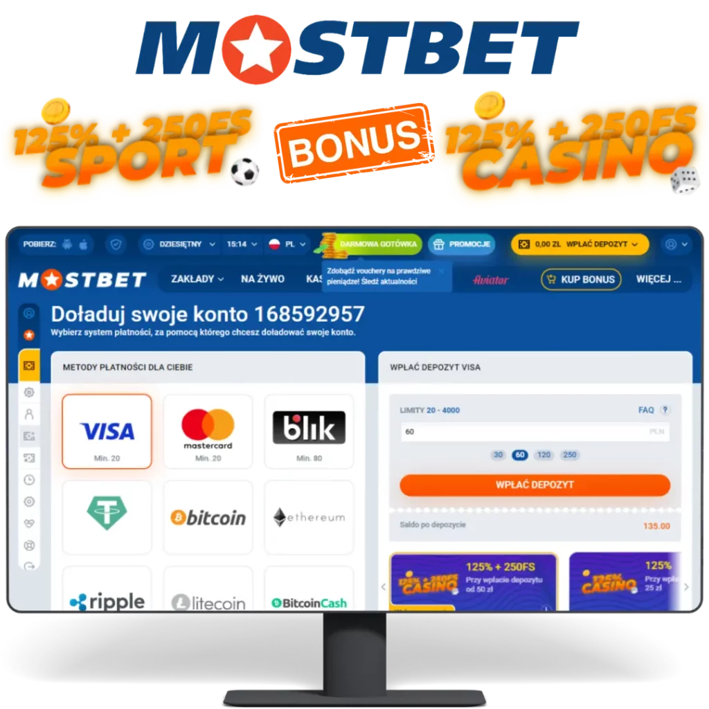 Metody wpłaty w Mostbet Poland