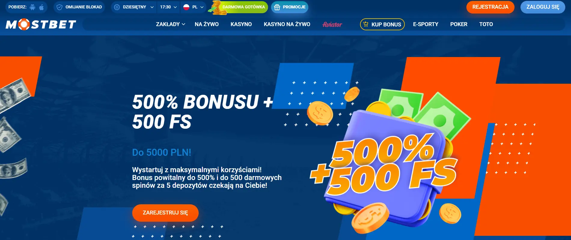 Mostbet PL bonuses