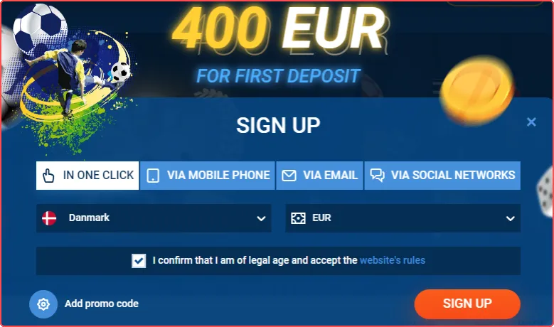 Mostbet Registrering ét klik